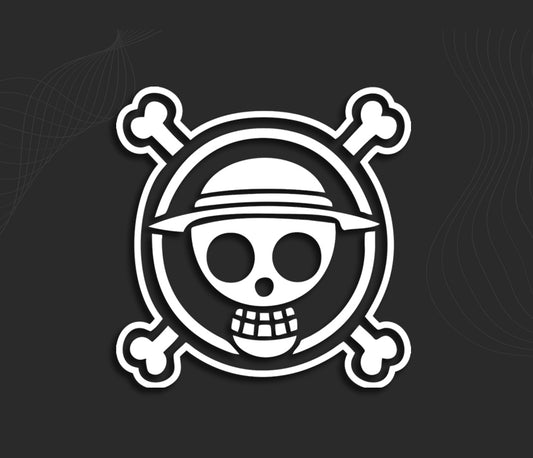 autocollant One piece stickers du logo du personnage de la serie animé One Piece.