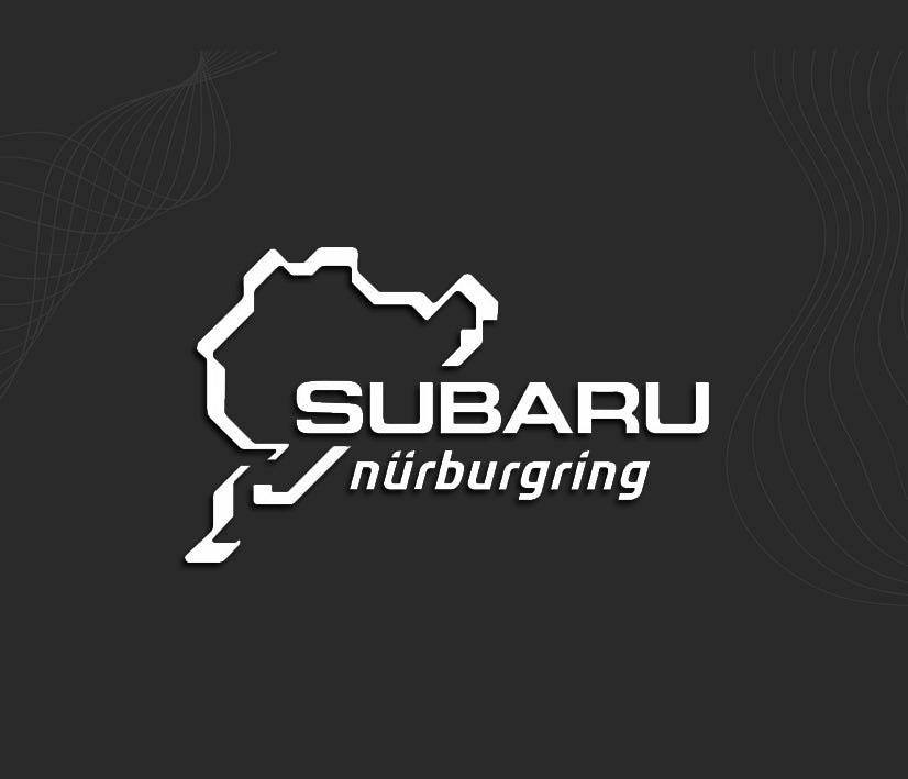 autocollant nurburgring SUBARU, stickers carrosserie voiture. 