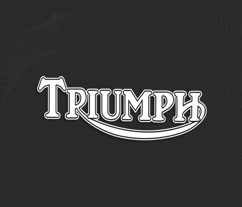 stickers logo triumph. Autocollant moto.